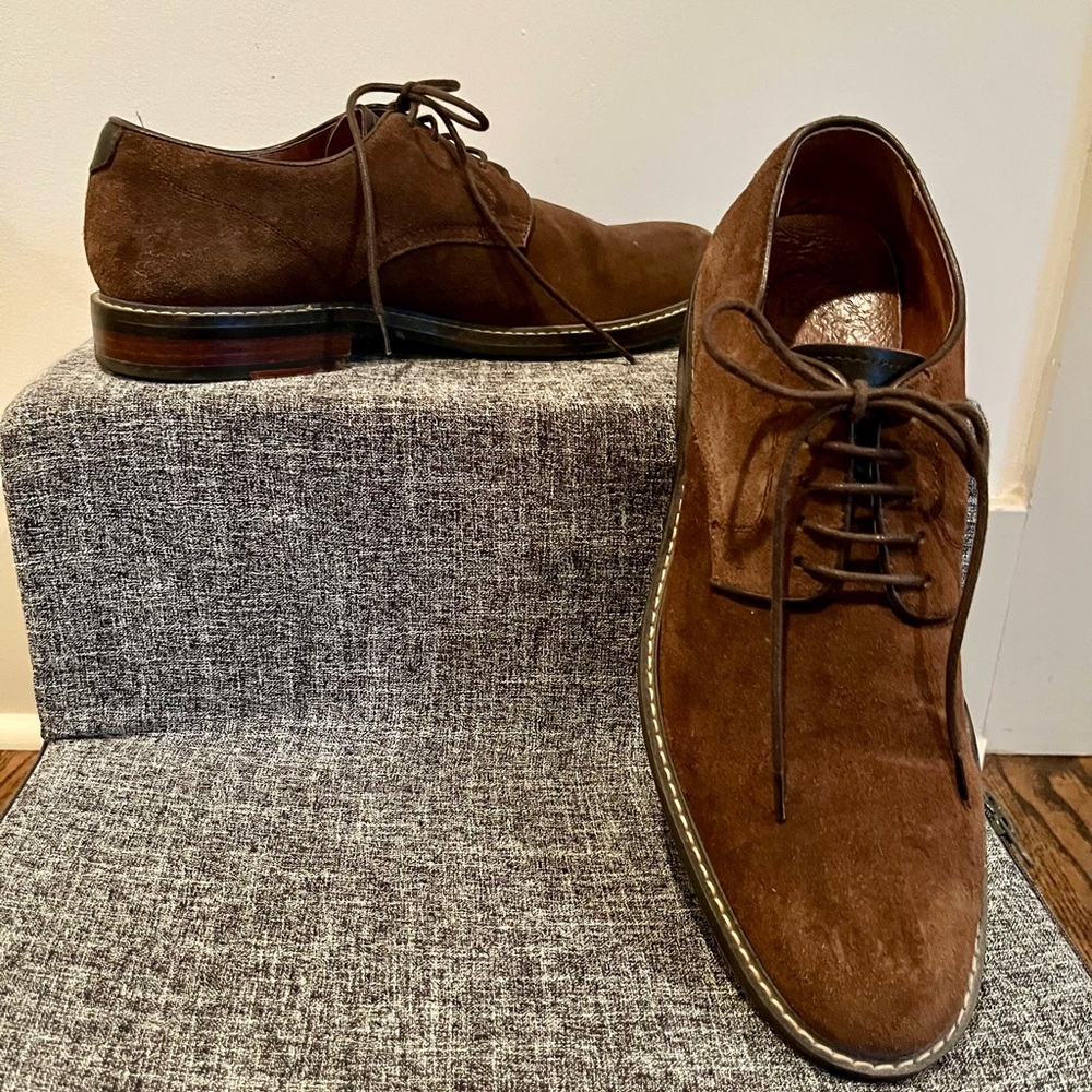 1901 Brown Suede Men's Dress Shoes Size 12